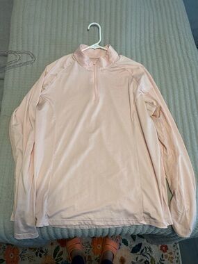 SmartPak Piper Light Pink Quarter-Zip Sunshirt